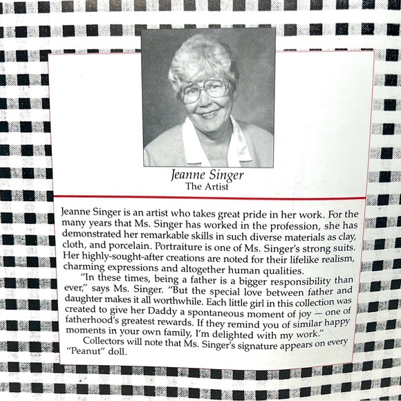 Vintage Ashton-Drake Galleries Porcelain Doll, Peanut, My Heart Belongs to Daddy - Picture 8 of 10